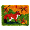 Fox Latch Rug Hooking Kits with Handles for Adults Beginners, DIY Crafts (20 x 15 In)
