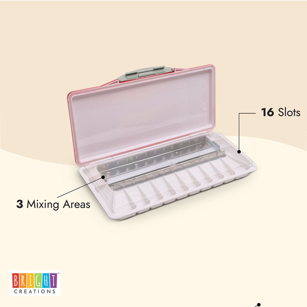 Bright Creations 33-well Portable Paint Palette With Lid, 2 Paint