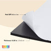 10 Pack Adhesive 1/4" Thick Neoprene Rubber Sheets, 12"x12" Sponge Foam Pads for DIY Cosplay