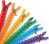 50 Pcs #3 Lace Coil Zipper for Sewing Repair Kit Replacement, 8 inch, 25 Colors