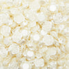 Rose Flower Beads for Bracelets, DIY Jewelry Supplies (15 mm, White, 200 Pack)