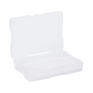 Clear Photo Storage Box, 1 Container for 4x6 Inch Pictures with 16 Inner Cases (17 Pieces)