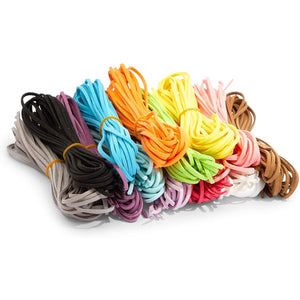 Suede Cord, String for DIY Jewelry Making, Crafts (13 Colors, 100 Yds, 91 Pieces)