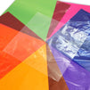 120 Pack Colored Cellophane Wrap Sheets for Gift Baskets, DIY Crafts, 8 Rainbow Colors (8 In)