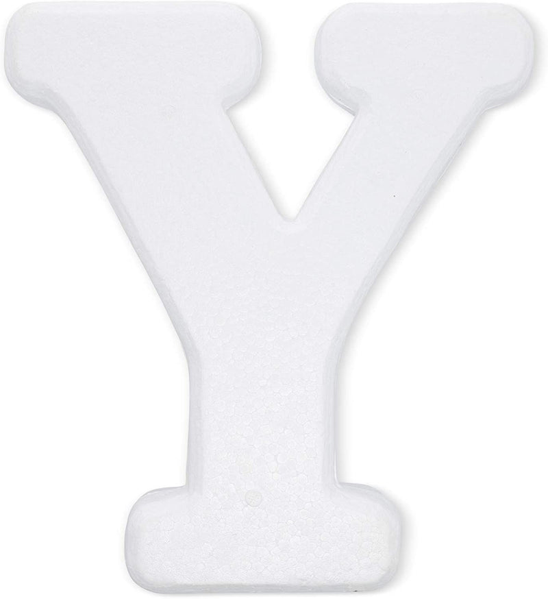 Foam Letters for Crafts, Letter Y (White, 12 in)
