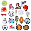 Sports Iron On Patches (20 Piece Set) Balls Embroidered Applique Sew On Clothing Backpack Hat Jacket