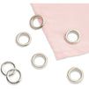 Silver Grommets, Eyelet Rings (0.8 Inch, 100 Pieces)