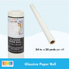 Glassine Art Paper Roll for Artwork, Tracing, Photos, Documents (24 In x 25 Yards)
