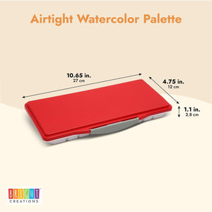Watercolor Paint Saver Palette, Airtight Portable Folding Paint Tray (16 Slots)