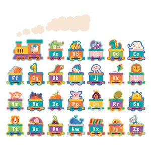 ABC Alphabet Train Bulletin Board Borders for Preschool Kindergarten Classroom (31 Pieces)