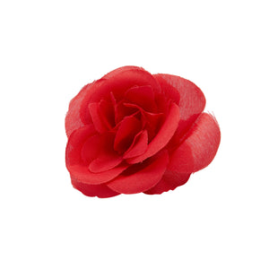 50-Pack Artificial Rose Flower Heads, 2-Inch Stemless Silk Cloth Flowers for Crafting and Home Decor, Faux Floral Arrangements for Weddings and Bridal Showers (Red)